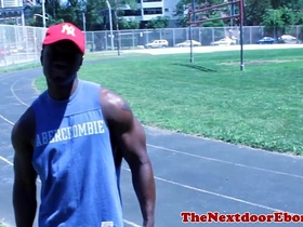 Amateur interracial jocks threeway fun