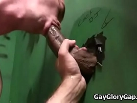 Gay gloryhole and interracial handjob video 22