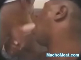 Guys sucking cock interracial