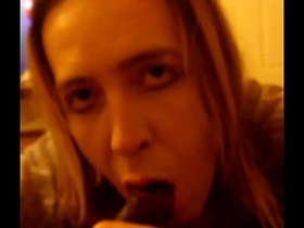 Blackcockhoe sissy interracial sucks dick raw