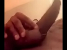 Soft and smooth black dick in shower