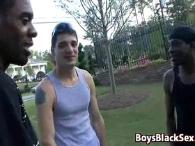 Blacksonboys -gay interracial bareback fuck scene 19